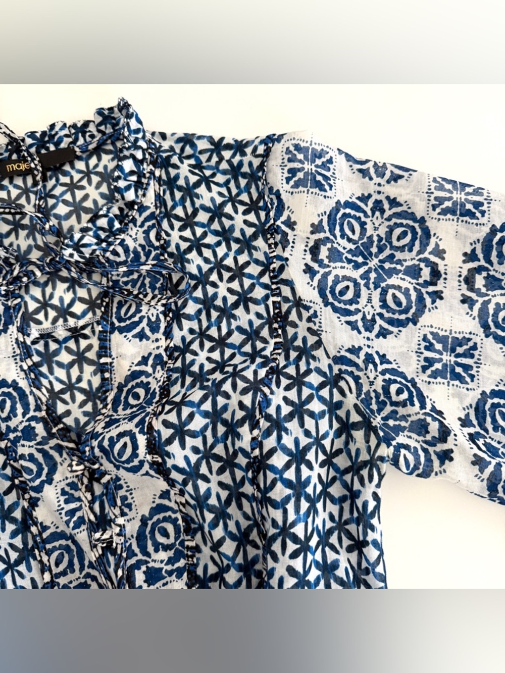 Maje Renzani Dress in Indigo - Picture 6 of 11